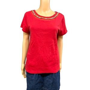 Rafaela stone decorated Red Top XL